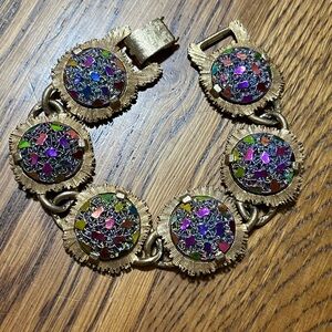 Judy Lee Carnival Glass Bracelet